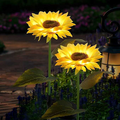 New Sunflower Solar Powered Light (Pack of 2)-Diwali