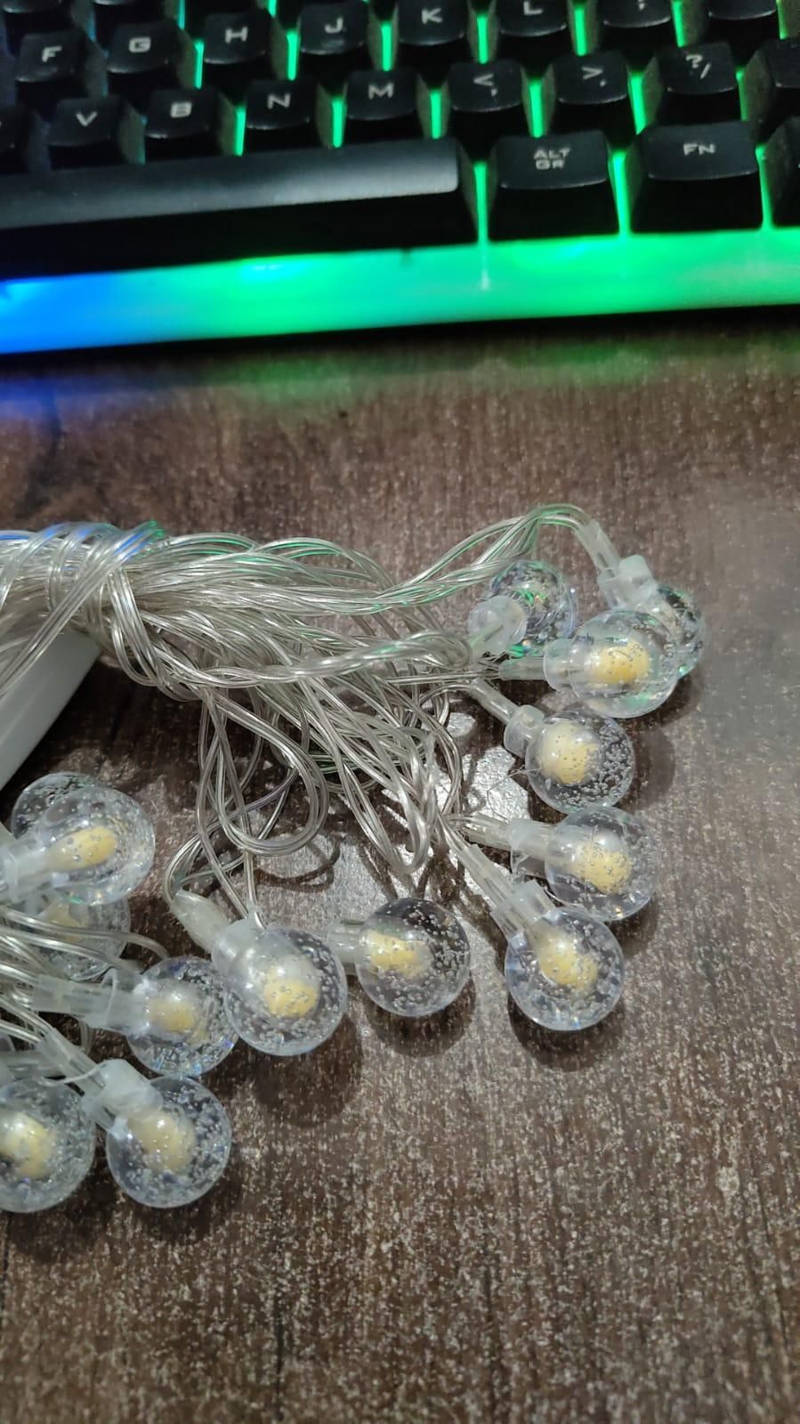 New 16 LED Crystal Balls String Light for Diwali