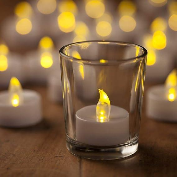 New Battery Operated LED Candle Diya Decorative Lights Pack of 12 for Diwali