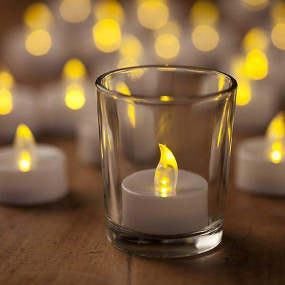 New Battery Operated LED Candle Diya Decorative Lights Pack of 12 for Diwali